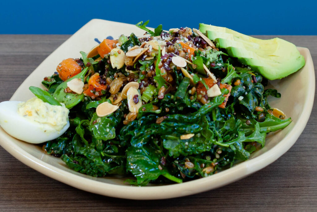 Kale N Grains Avocado Salad